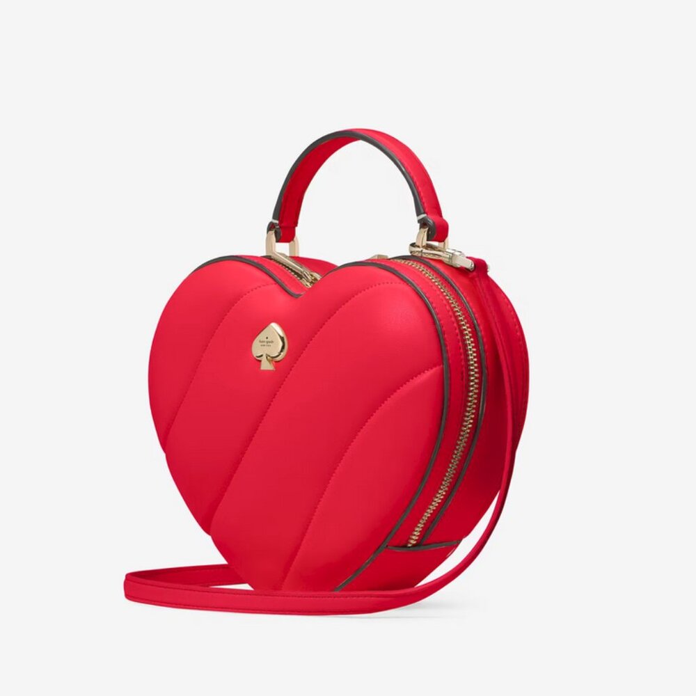 Kate Spade Red Heart-Shaped Crossbody Bag - Picture 6 of 8